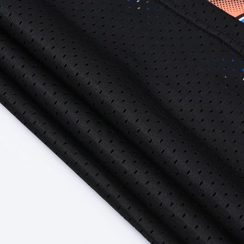 CNALLAR - Camiseta Bugs n.º1 de Baloncesto de la película “Space Jam” para Hombre, diseño de Hiphop, Halloween, Blanco, Negro/Rojo, S-XXXL, #1 Negro, Small