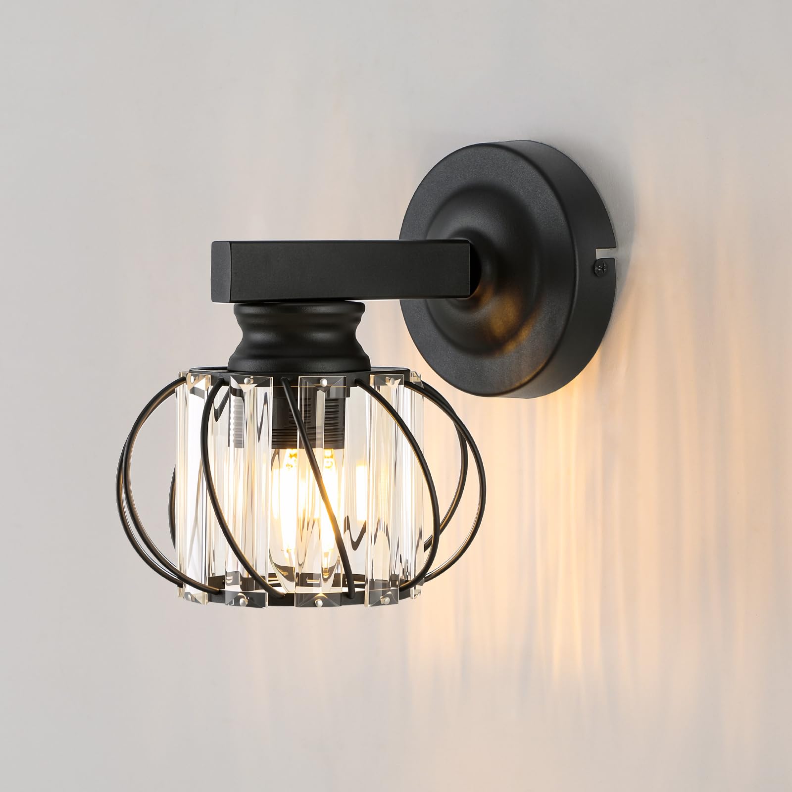 MELAYR 4795554 Wall Lights E27 Base Crystal Wall Lamp