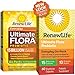 Renew Life Adult Probiotic - Ultimate Flora Everyday Probiotic Go Pack, Shelf Stable Probiotic Supplement - 15 Billion - 60 Vegetable Capsules (Packaging May Vary)