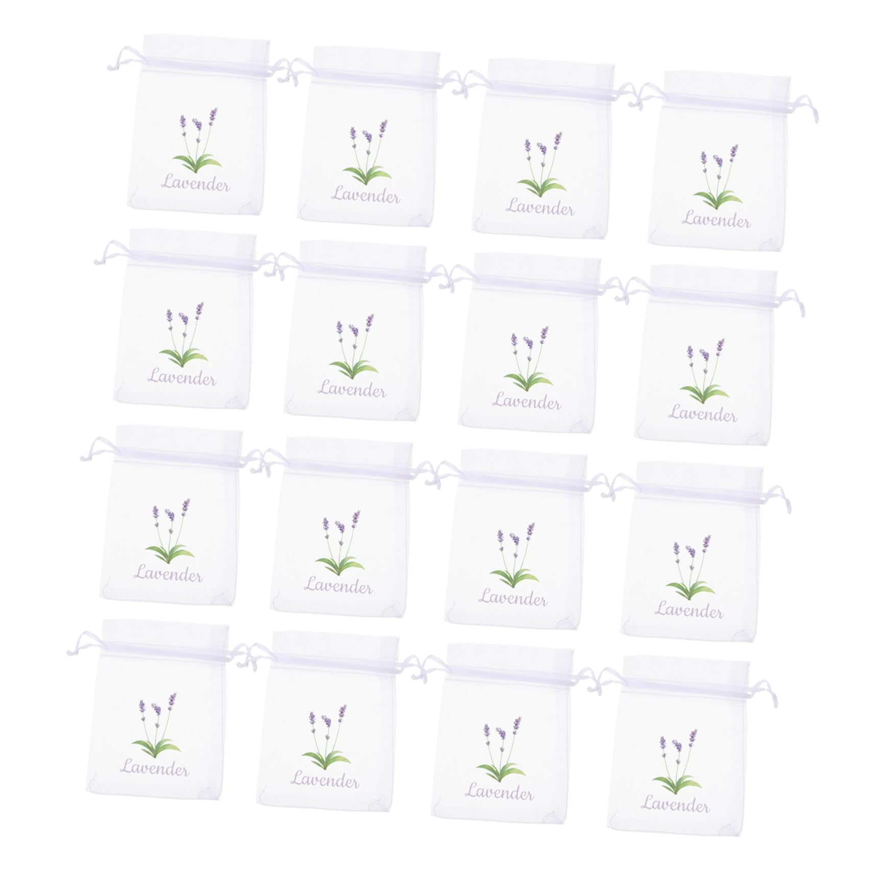 HOOTNEE 20pcs Lavender Sachet Bags for Elegant Organza Drawstring Bags for Wedding Favors Home Fragrance and Closet Fresheners Stylish Storage for Special Occasions