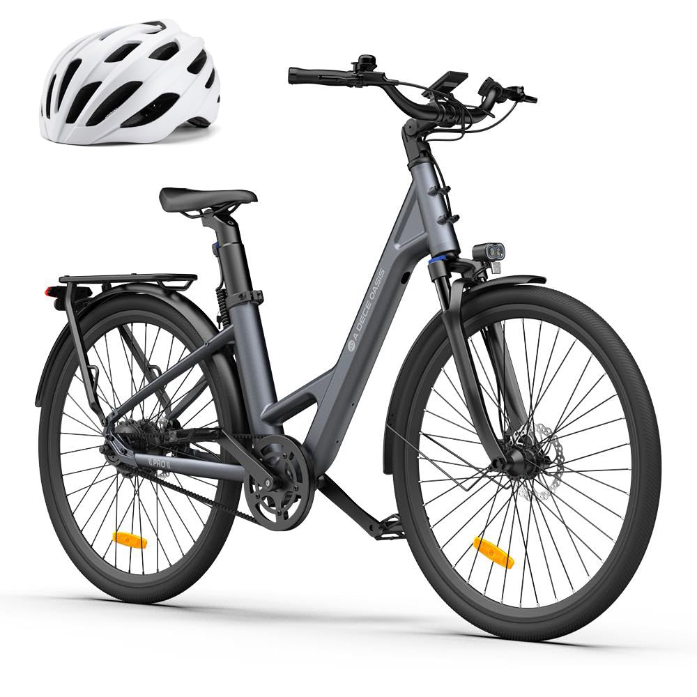 ADO E-Bike Air28 Pro Elektrofahrrad,Pedelec Riemenantrieb,Citybike,e Bike 28 Zoll, 2 Gang, Automatikschaltung, Bafang Heckmotor, Gepäckträger, ebike Damen/Herren