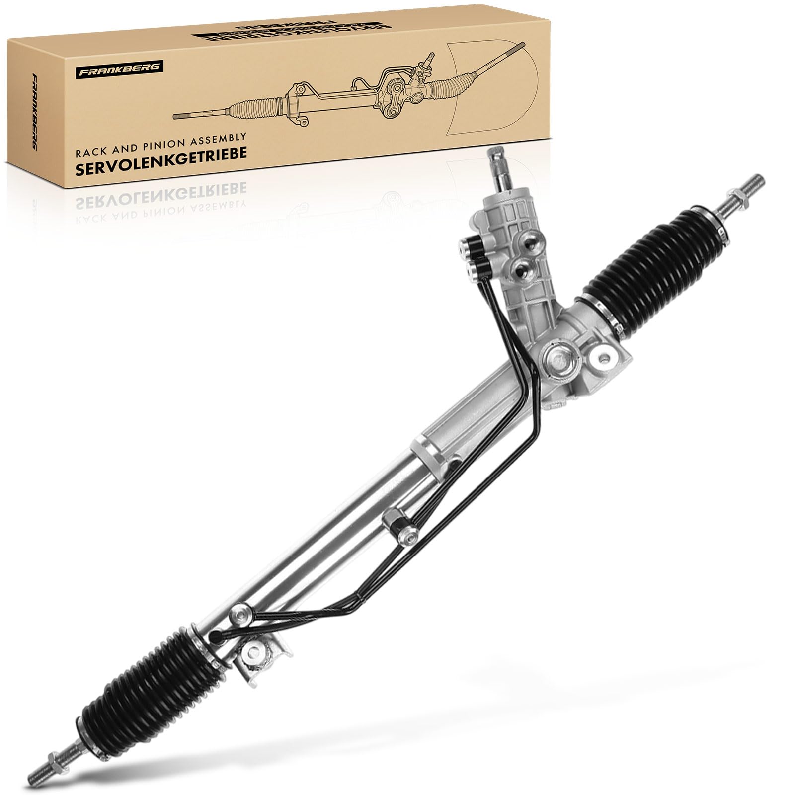 Frankberg Crémaillère de direction Hydraulique pour Conduite à gauche Compatible avec Série 5 E39 2.0L-3.0L 1995-2003 Série 5 Touring E39 2.0L-3.0L 1997-2004 Remplacer# 32111094674