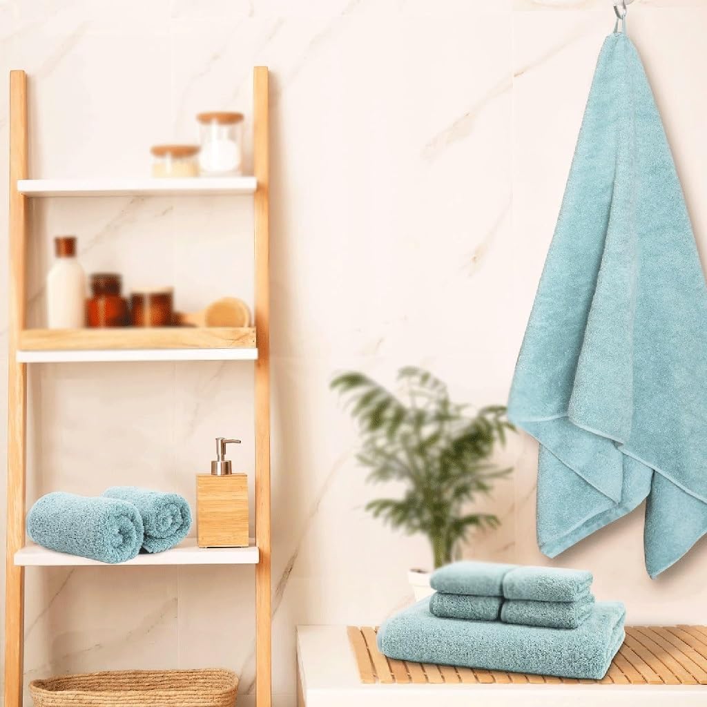 2 Bath Towels 2 Towels 4 Square Towels Cotton Bathroom Towels Bathroom Hotel Towels