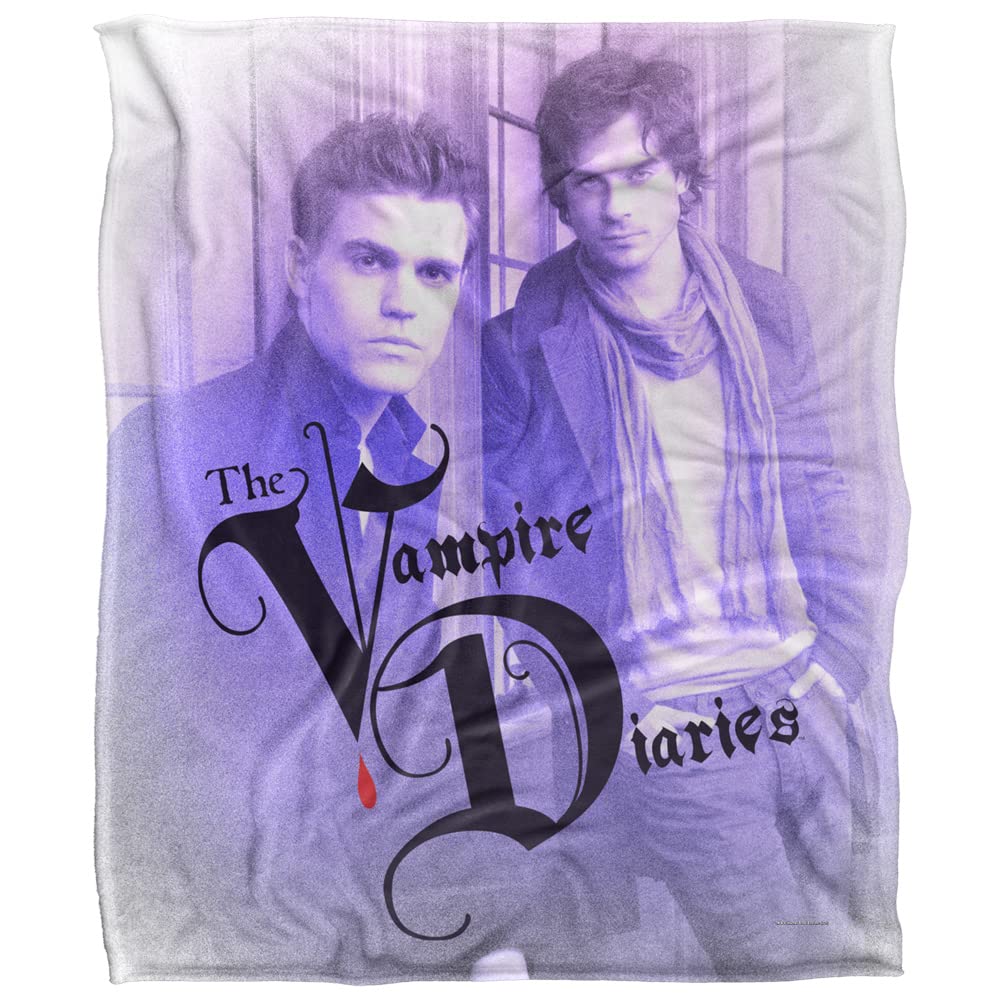 VAMPIRE DIARIES Silky Touch Kuscheldecke, superweich, 152 x 127 cm