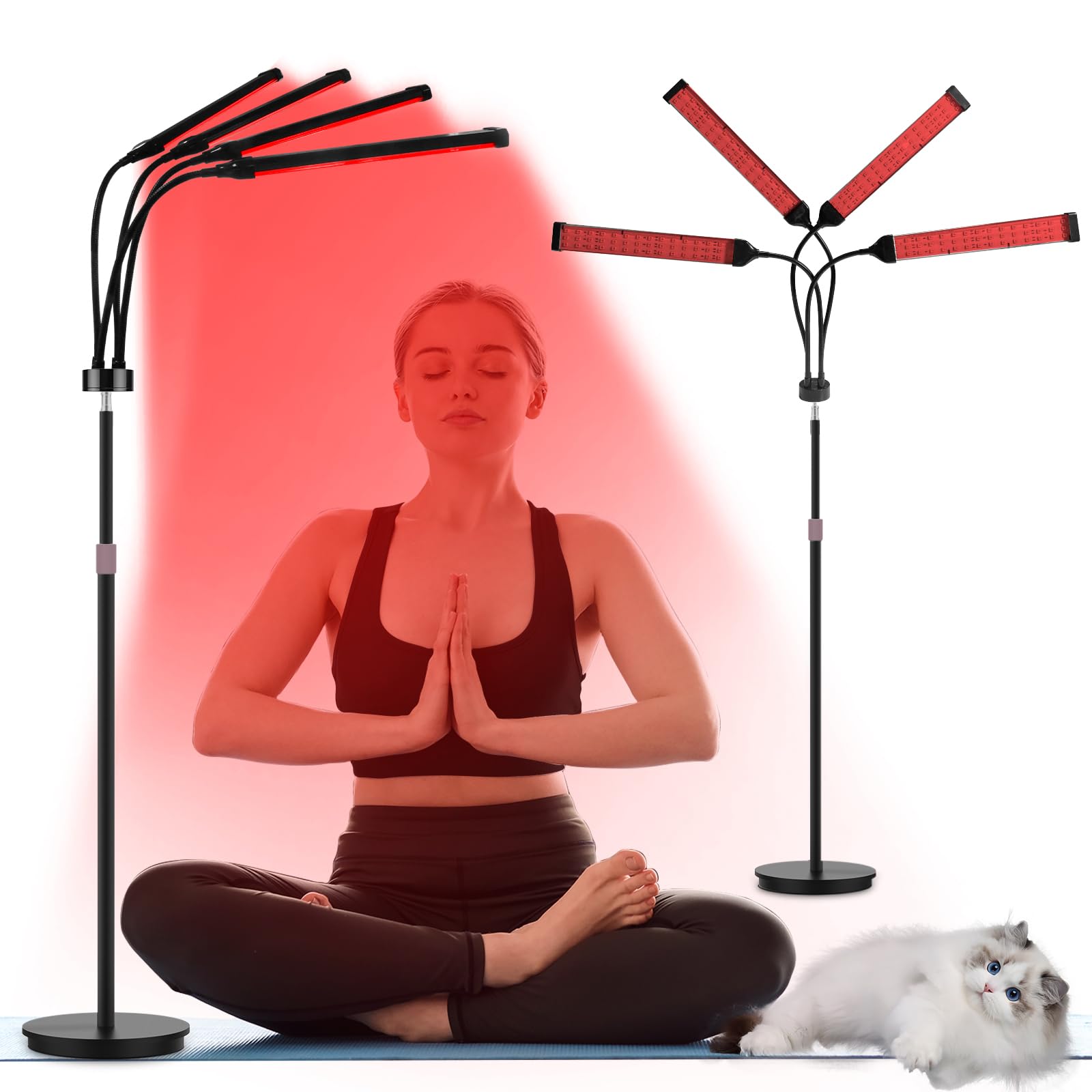 Shomterade Red Light Therapy for Body,180LEDs Infrared Light Therapy 3-in-1 Chip Design, 660nm & 850nm & 940nm Near Infrared Timer Device at Home