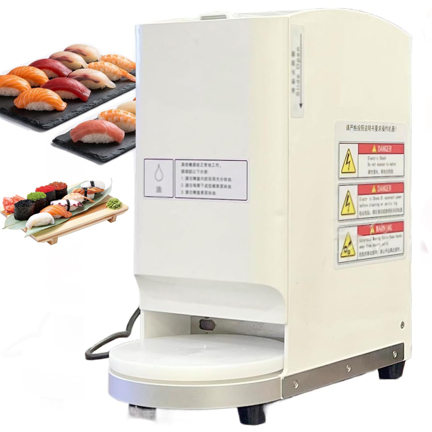 Macchina Per Nigiri Sushi Giapponese, Macchina Automatica Per Palline Di Riso Con Stampi Da 20 G, Produzione Ad Alta Efficienza Da 1200 Pezzi/ora, Densità Del Riso Regolabile, Per Ristoranti Di Sushi