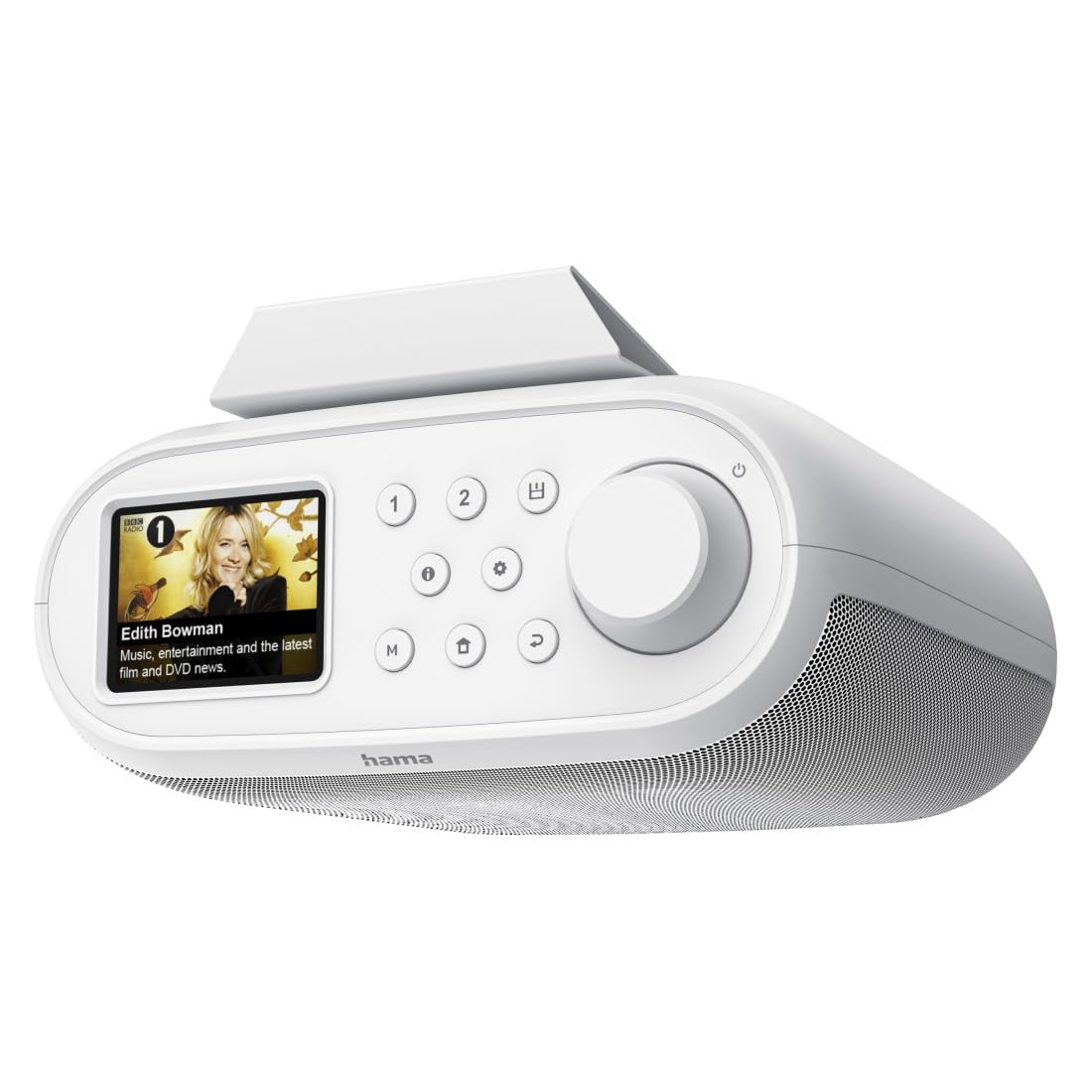 Hama Internetradio met digitale radio-ontvangst, 2-weg luidspreker en mobiele telefoon oplaadfunctie (smart radio met WLAN/DAB/DAB /FM, Bluetooth/Spotify Streaming, stationknoppen, radio-wekker, app
