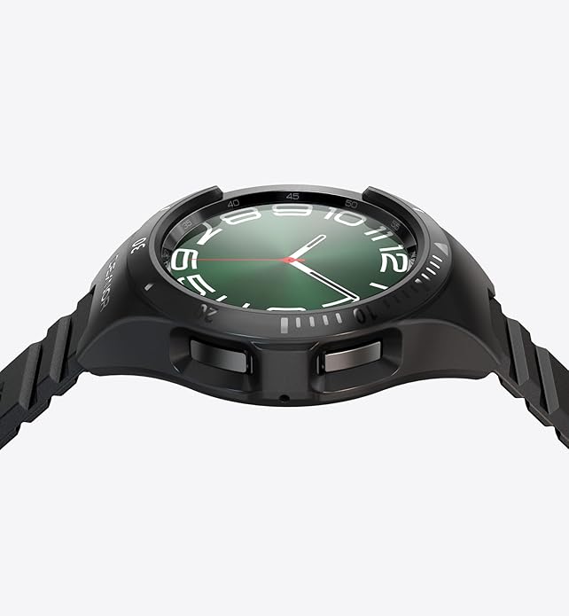 Dexnor for Samsung Galaxy Watch 6 Classic Band [47mm] [43mm], Galaxy Watch 6 Band [40mm] [44mm], [Raised Bezel & Snap-on] Rugged Shockproof Case for Galaxy Watch 6 / Watch 6 Classic (2023)