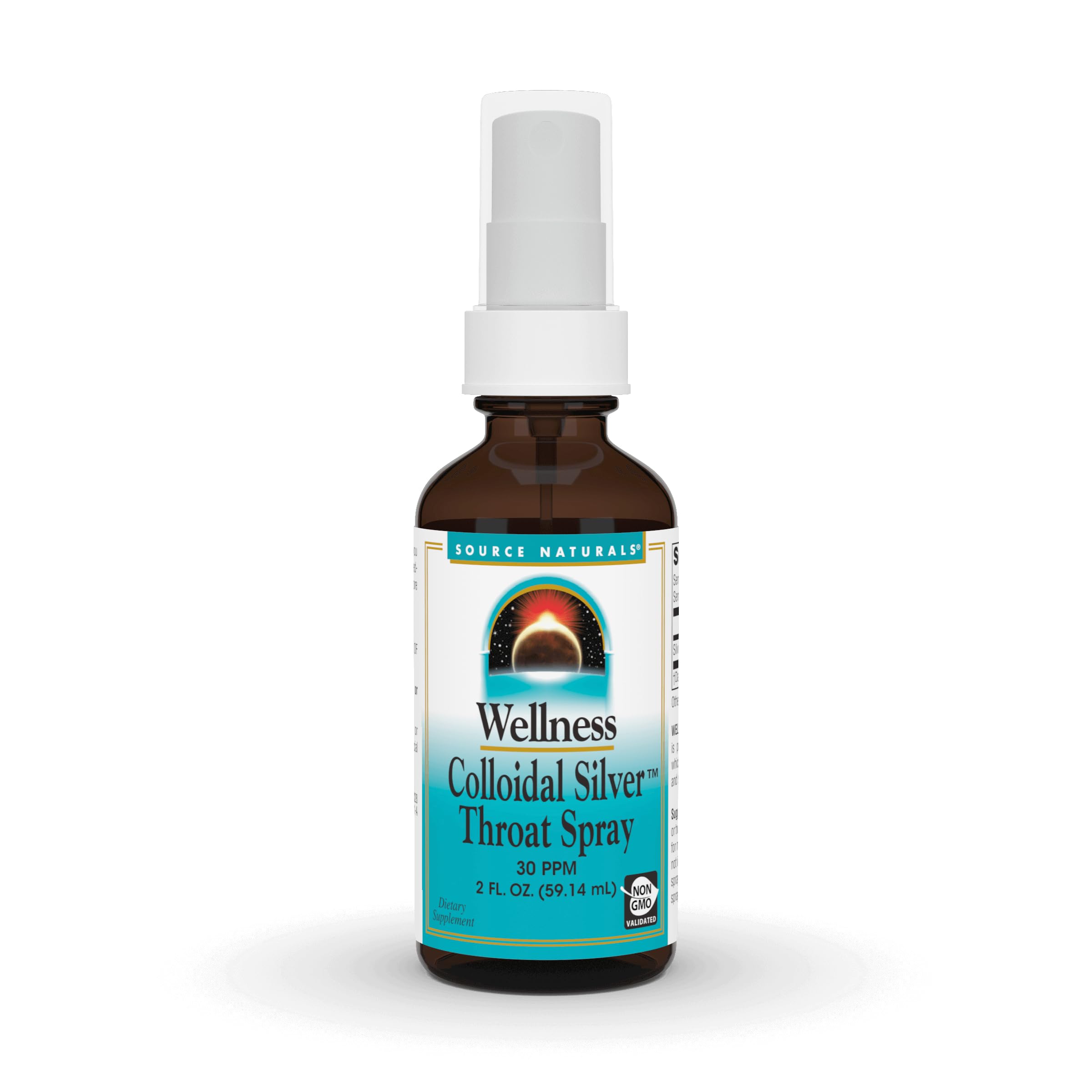 Source Naturals Wellness, Colloidal Silver Throat Spray, 30 Ppm, 2lf. oz (59.14 ml)