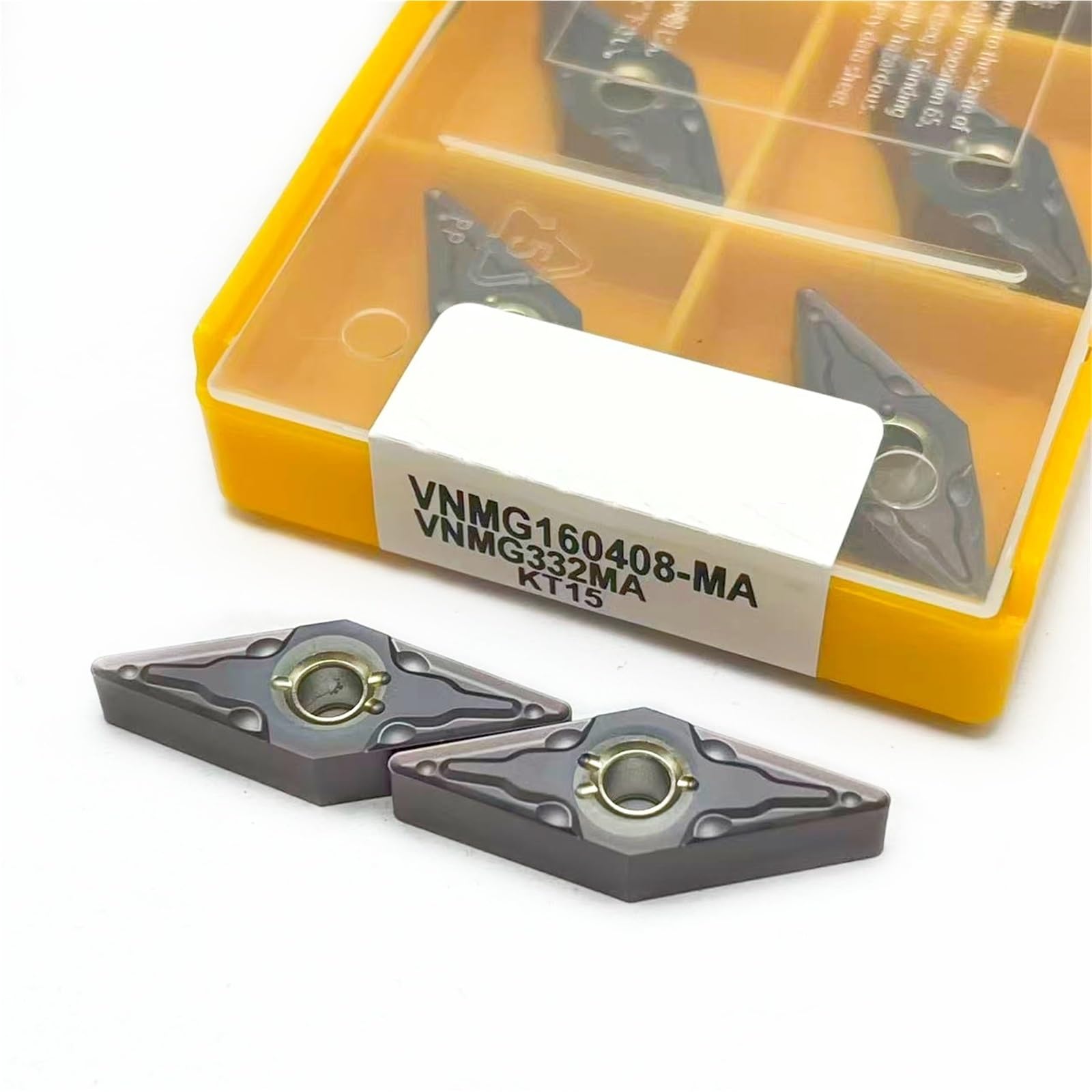 Inserto De Torneado Metal Para Máquina Herramienta CNC Externo, 10 Uds(VNMG160408-MA KT15)