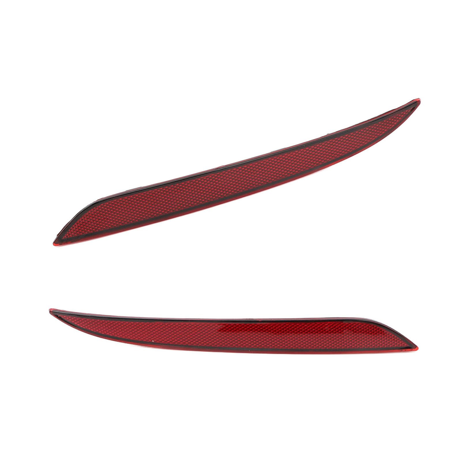 KIMISS Remplacement du Pare-Chocs Arrière, Lentille Rouge pour 2017-2023, Réflecteur de Pare-Chocs Arrière avec Numéro D'OE 1077406-00 - F (à Gauche) et 1077407-00 - F (à Droite)