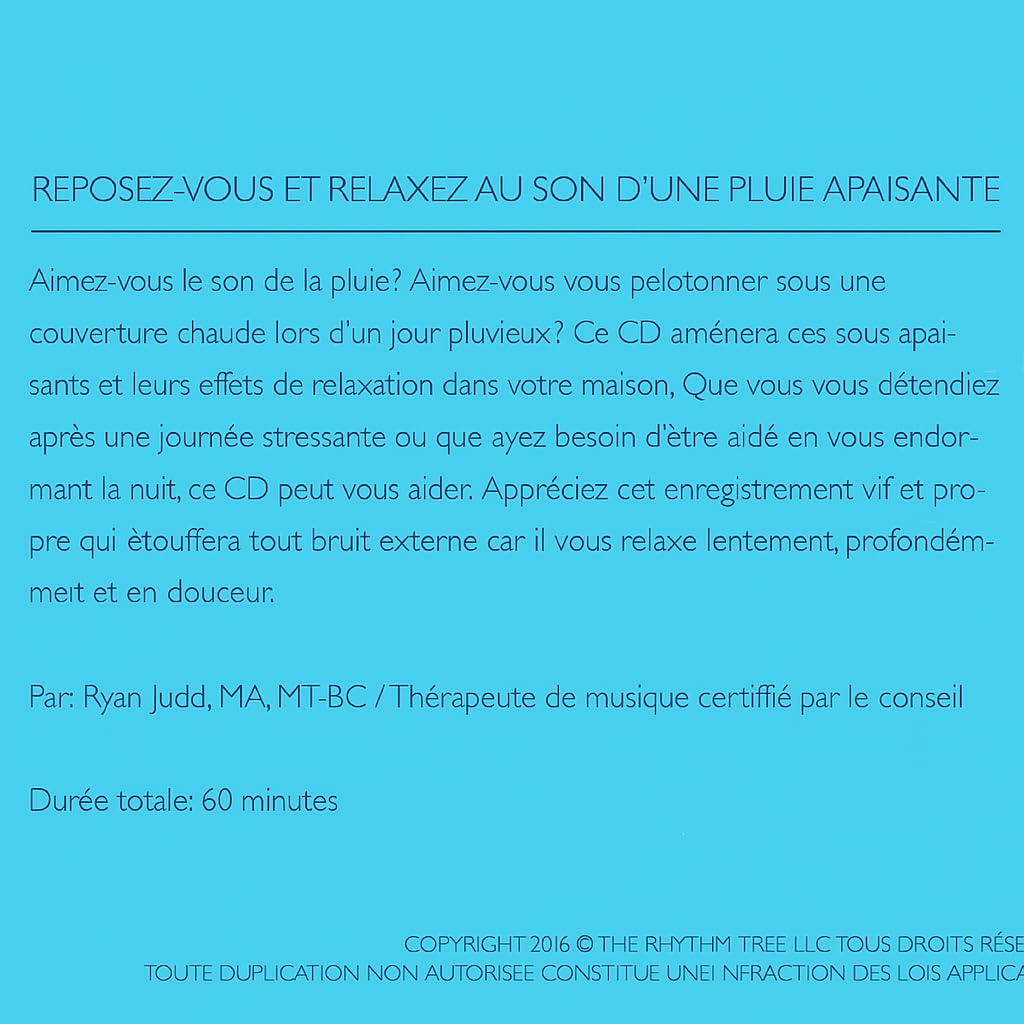 Pluie apaisante – Sons de la nature pour relaxation et sommeil – Bruit blanc naturel
