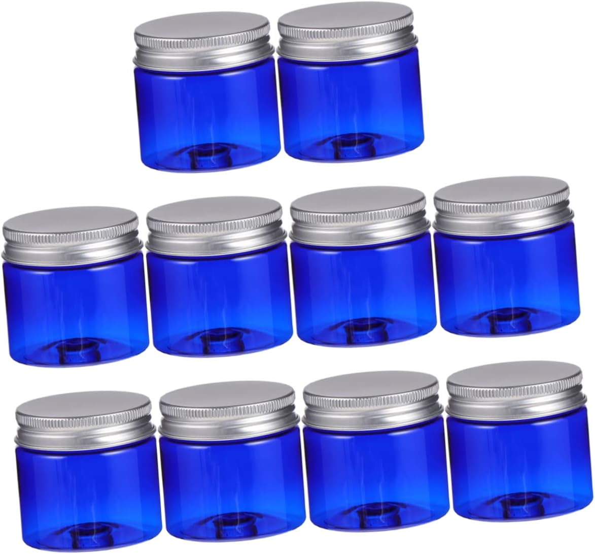POPETPOP 30pcs Cream Storage Box Cosmetic Container Jars Jar with Screw Lid Metal Tin Screw Lid Round Cans Lip Balm Cans Lotion Aluminum Travel Makeup