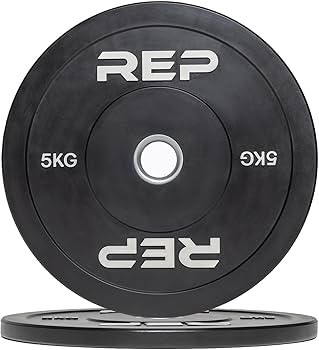 Amazon | [レップフィットネス] ブラックバンパープレート 5kg 10kg