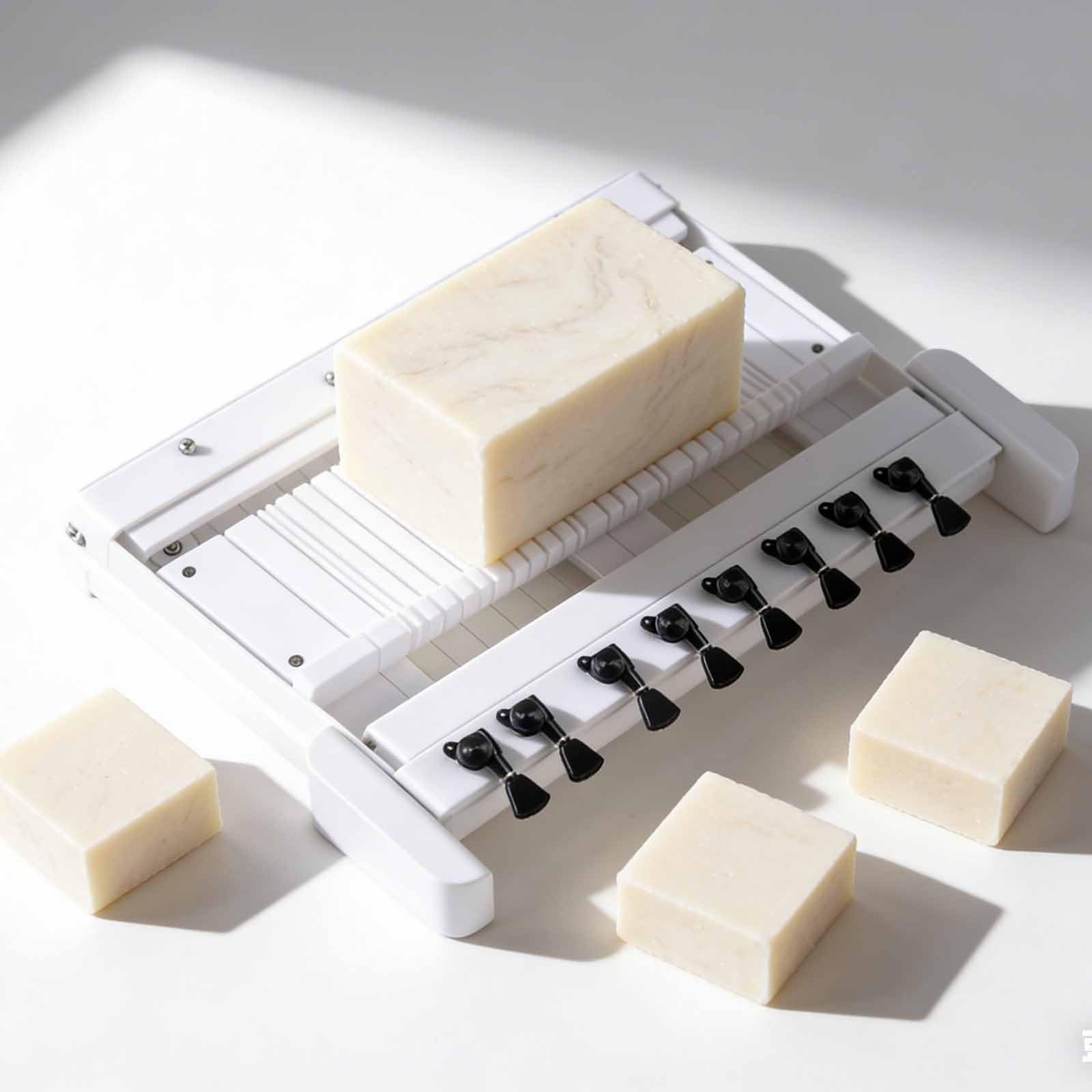 Questo tagliasapone Regolabile, Macchina per Tagliare Il Sapone Artigianale, tagliasapone Professionale con Dimensioni Regolabili di 2/2,5/3 cm, Facile da Pulire, per Tagliare Sapone, candel