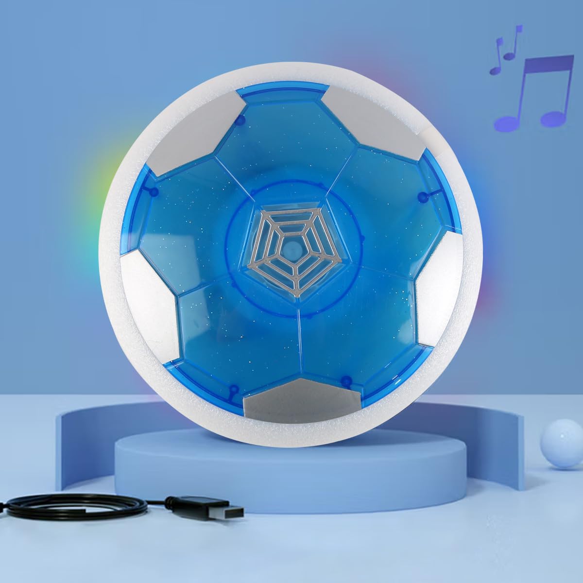 Balón De Fútbol Flotante Con Luces LED Y Música | Efecto Hover A 2 Mm Del Suelo – Ideal Para Regalar A Niños Y Adolescentes