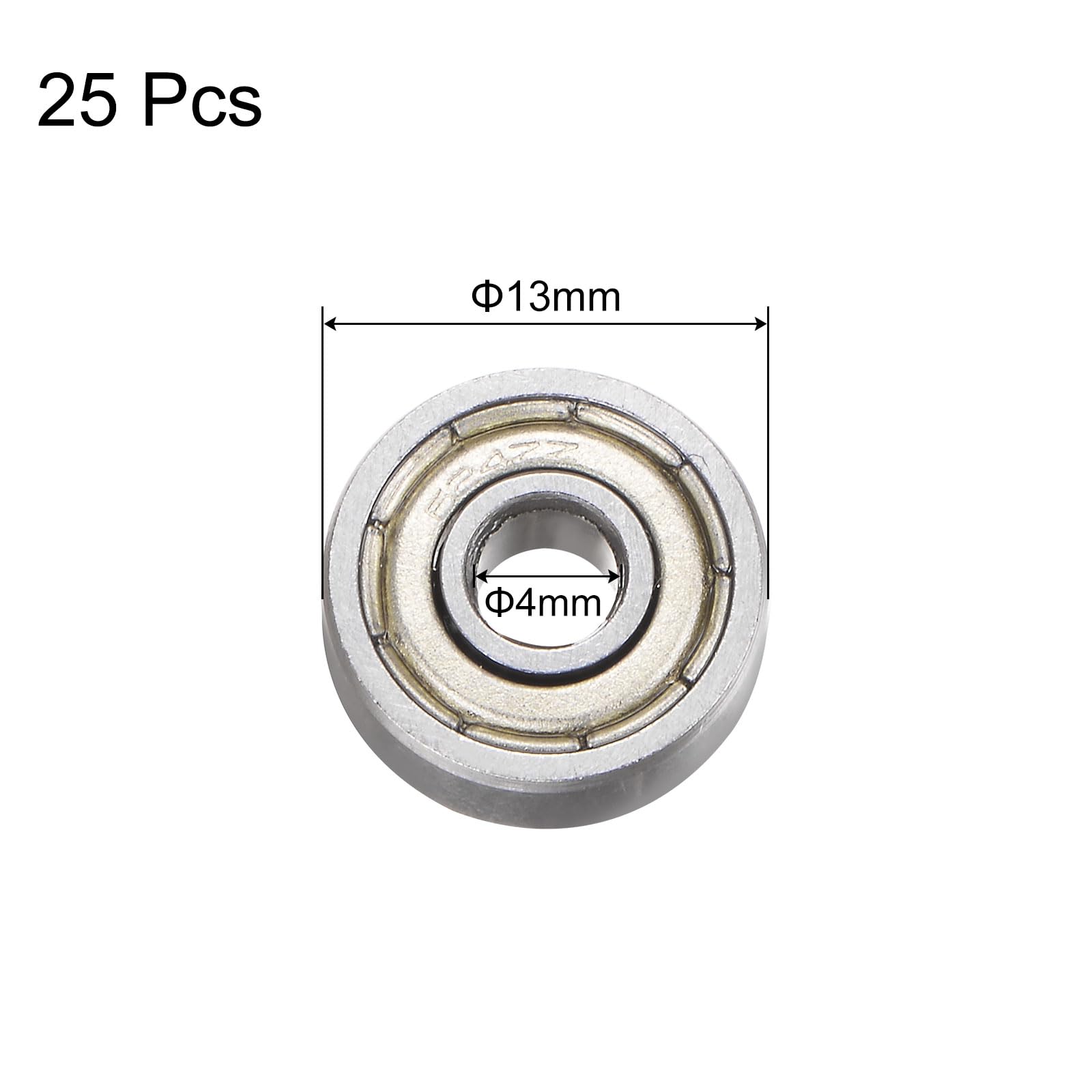 10 Pz U624ZZ Cuscinetto A Sfera Acciaio In Miniatura Guida 10 Pz U624ZZ Cuscinetto A Sfera Acciaio In Miniatura Guida