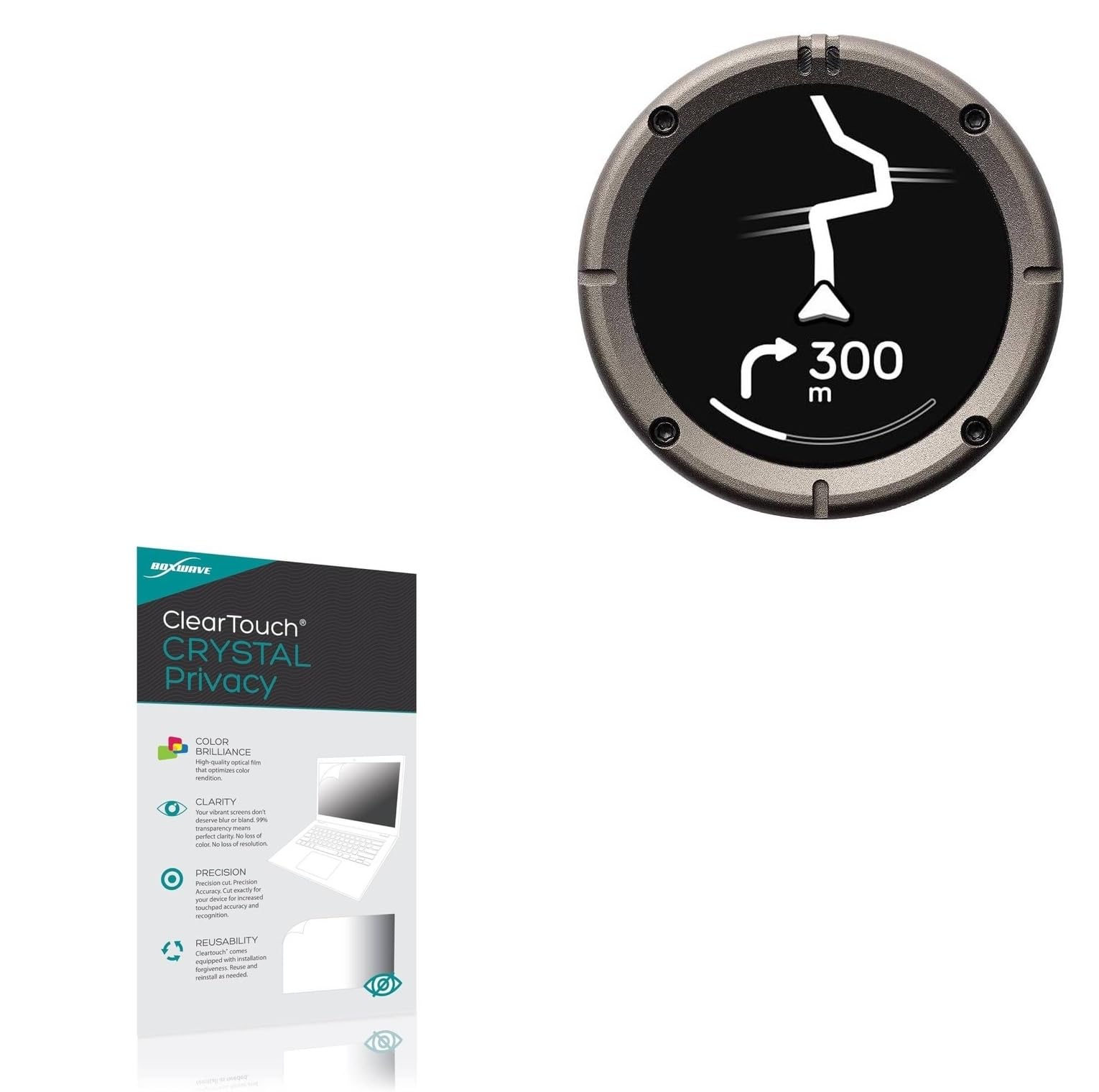 BoxWave Screen Protector Compatible with Beeline Moto II - ClearTouch Crystal Privacy (2-Pack), Privacy Screen Protector Flexible Film Clear