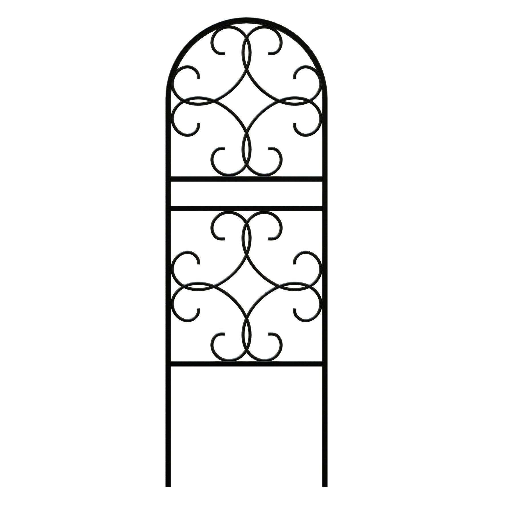 Panacea84490 Scroll Pot Trellis, 36", Black