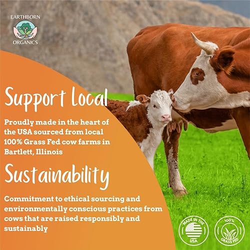 Miniatura 4 de Earthborn Organics Just Tallow - Bálsamo batido 100% alimentado con pasto con pasto para el cuidado de la piel, hidratante de cuerpo completo y cara