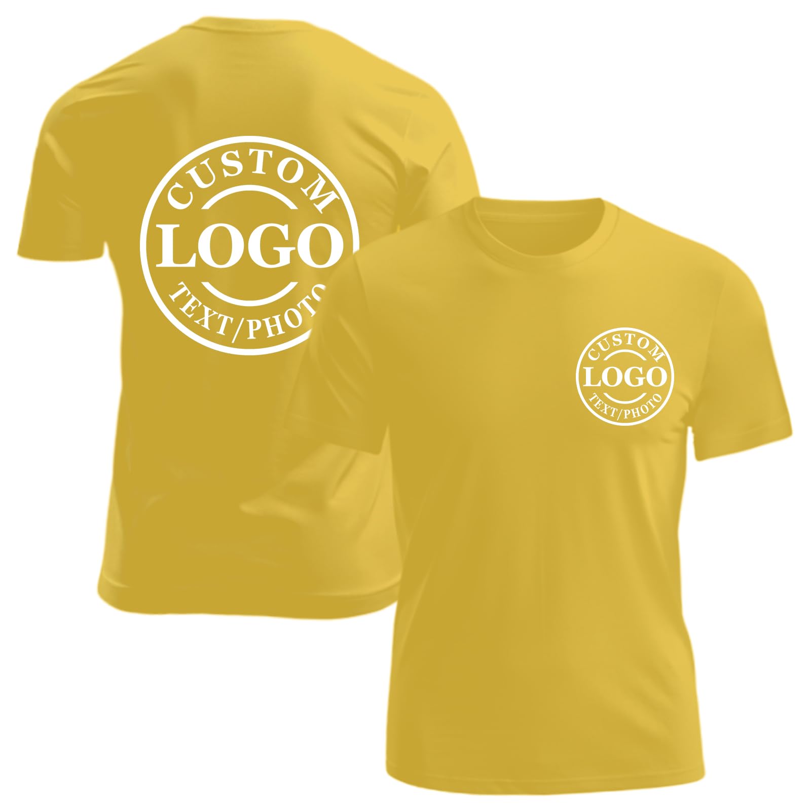 Personalized Tshirts Custom T Shirts for Men Women Design with Logo Image Text Cotton T-Shirts Front&Back