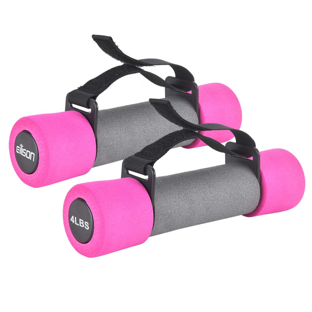 EILISON Dumbbells Hand Weight Set 2 with Soft Grip & Adjustable Hand Straps - Exercise & Fitness Dum
