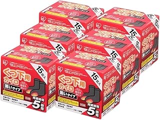 靴下用カイロ 6箱 90足 貼るくつ下用 黒色 アイリスオーヤマ 貼るカイロ 使い捨て 備蓄 防寒 靴下用 冬 アウトドア スポーツ観戦