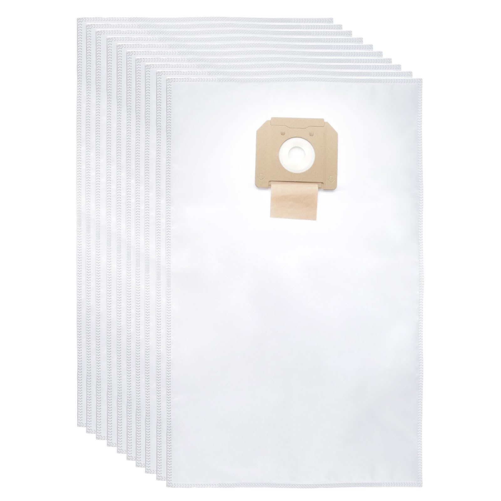 For BOS-CH Vacuum Extractor VB140F Fleece Filter Bags,10 PCS, Compatible with BOS-CH VAC140A and VAC140S Dust Extractors 14 Gallon White