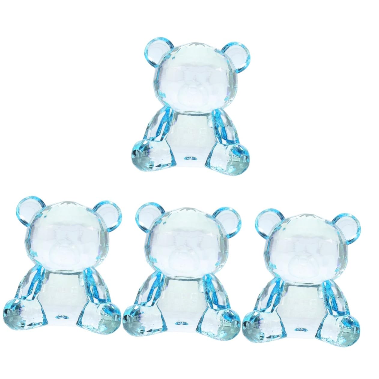 YARNOW 4 Pezzi Di Scultura Orso Statua Orso Acrilico Decorazione Orso Per Arredamento Casa E Feste