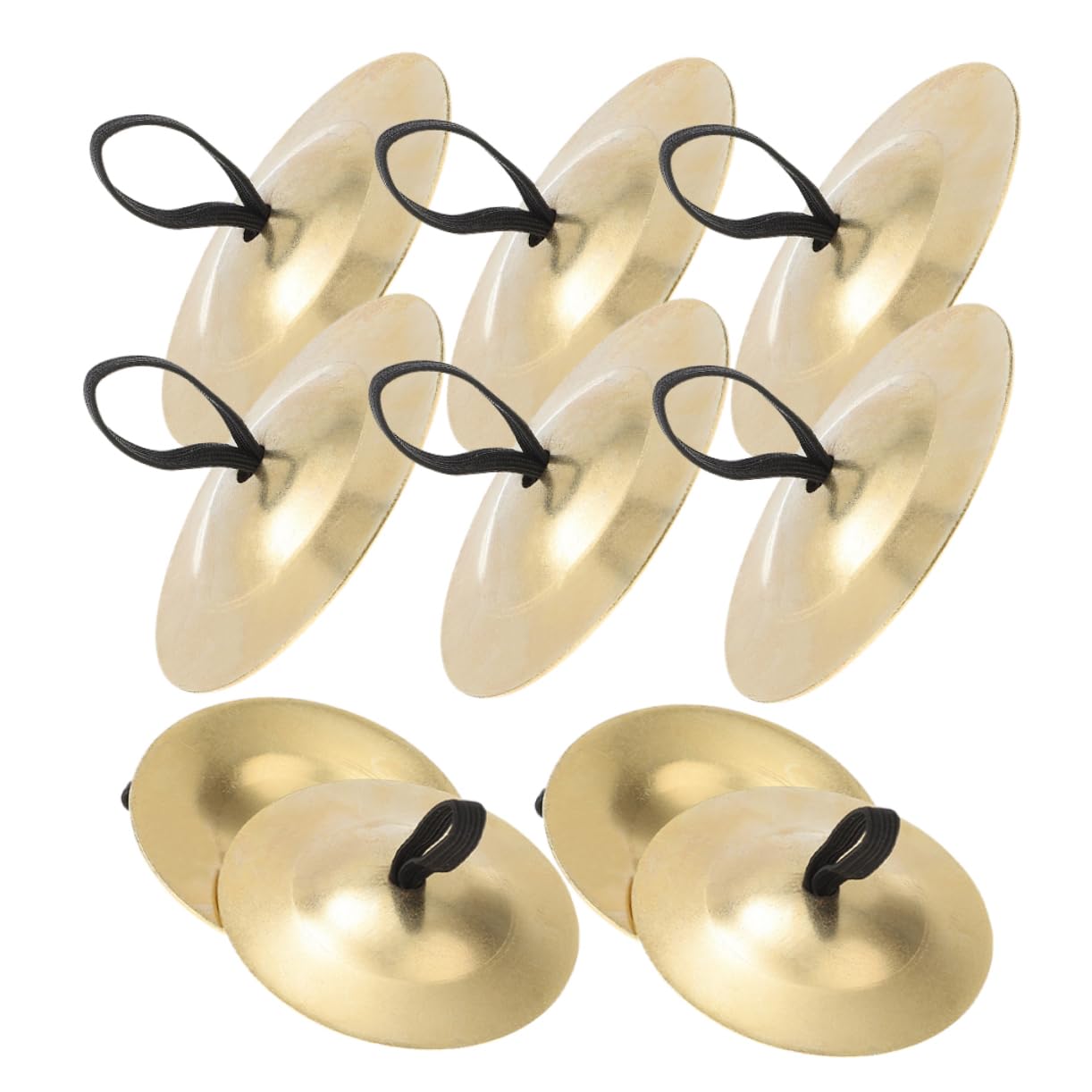 FUNOMOCYA 10pcs Finger Cymbals Cymbals Hand Percussion Instrument Mini Comfortable to Hold