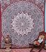 Handicrunch Indian Prismatic Hippy Bedspread Floral Print Ethnic Elaphant Tapestry