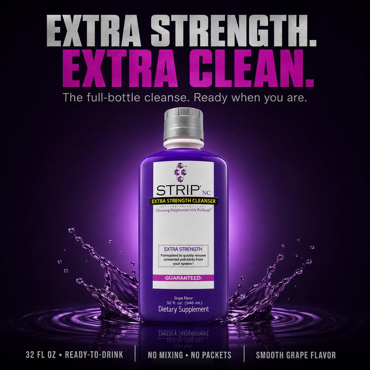 Strip Nc Natural Cleanser Extra Strengh Grape 32 Fl Oz — Amazon image 2