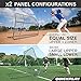 QUICKPLAY PRO Adjustable Steel Angle Rebounder | Multi-Sport Training Net for Soccer, Baseball & Softball | Available in 3x3', 5x5', & 7x7' Sizes | Perfect for Backyard & Skills Training