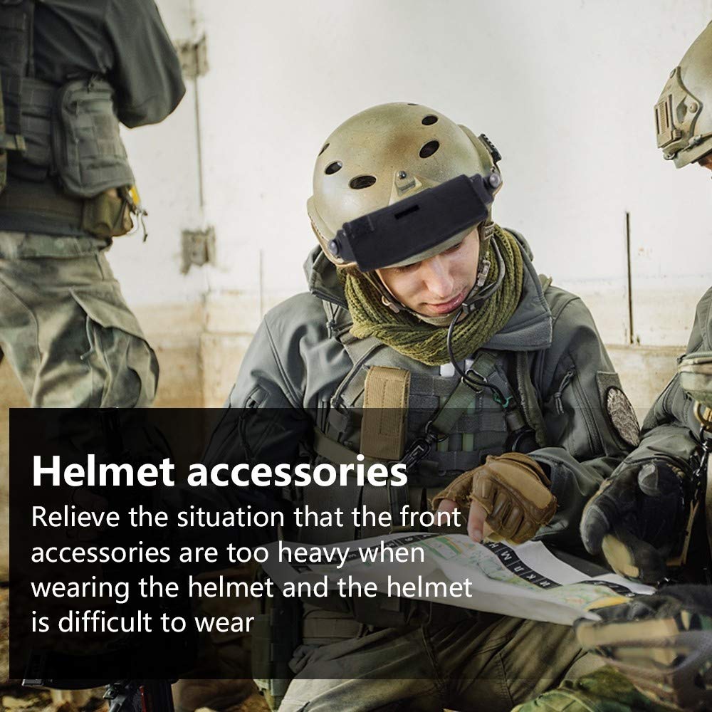 Sacchetto di Bilanciamento Casco,Borsa per Casco Tattico Contrappeso per Militare con 5 Blocchi di Peso