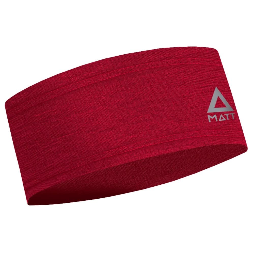 MATT Merino Headband (Merino Wool Headband), Colour: Red-image-34