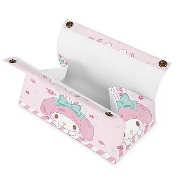 サンリオ　マイメロクリアティッシュケース マイメロディ＆クロミ エンジェルクリアティッシュケース ロゴ