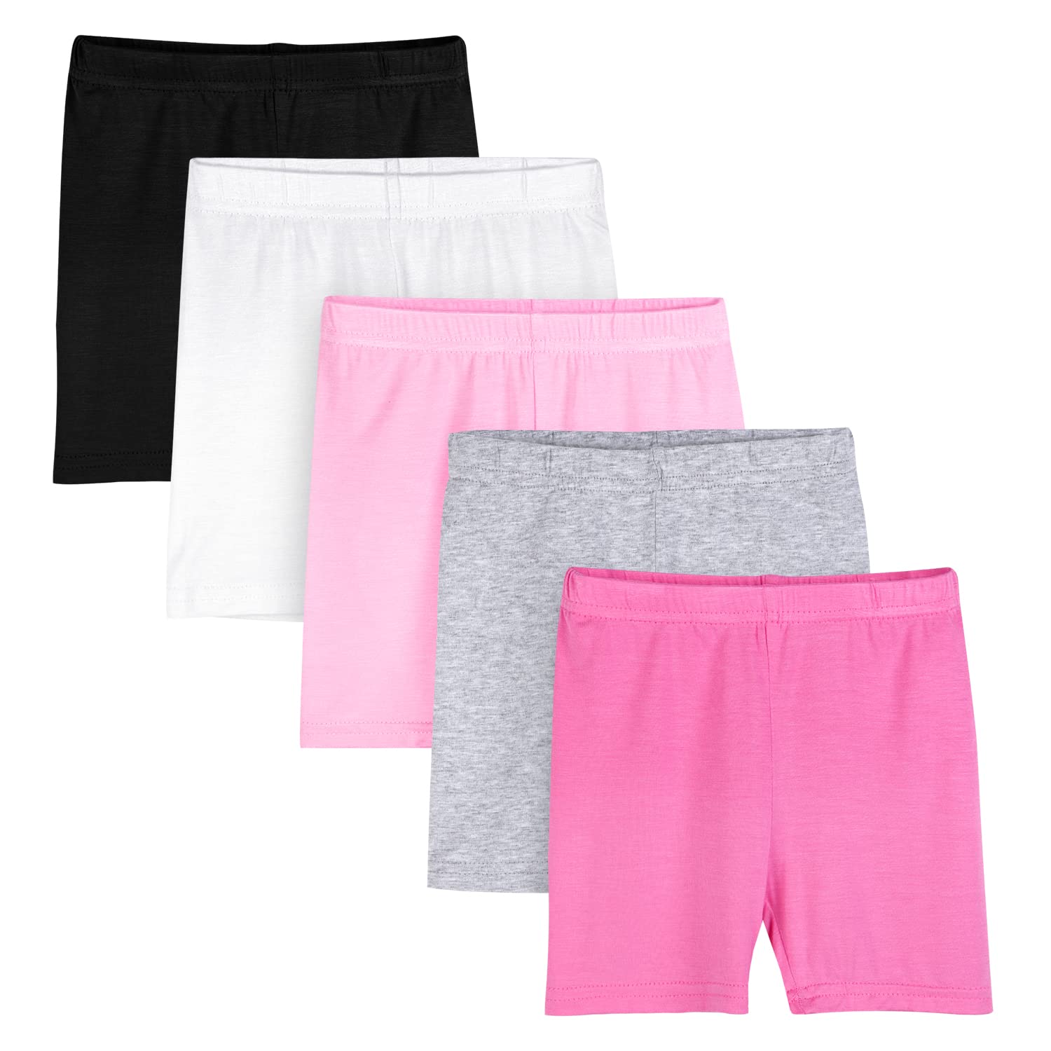 Pantaloncini Da Ciclismo Bambini - Set 5 Pezzi, Cotone Modale, Età 2-10 Anni, Per Sport E Casual - Foto 6