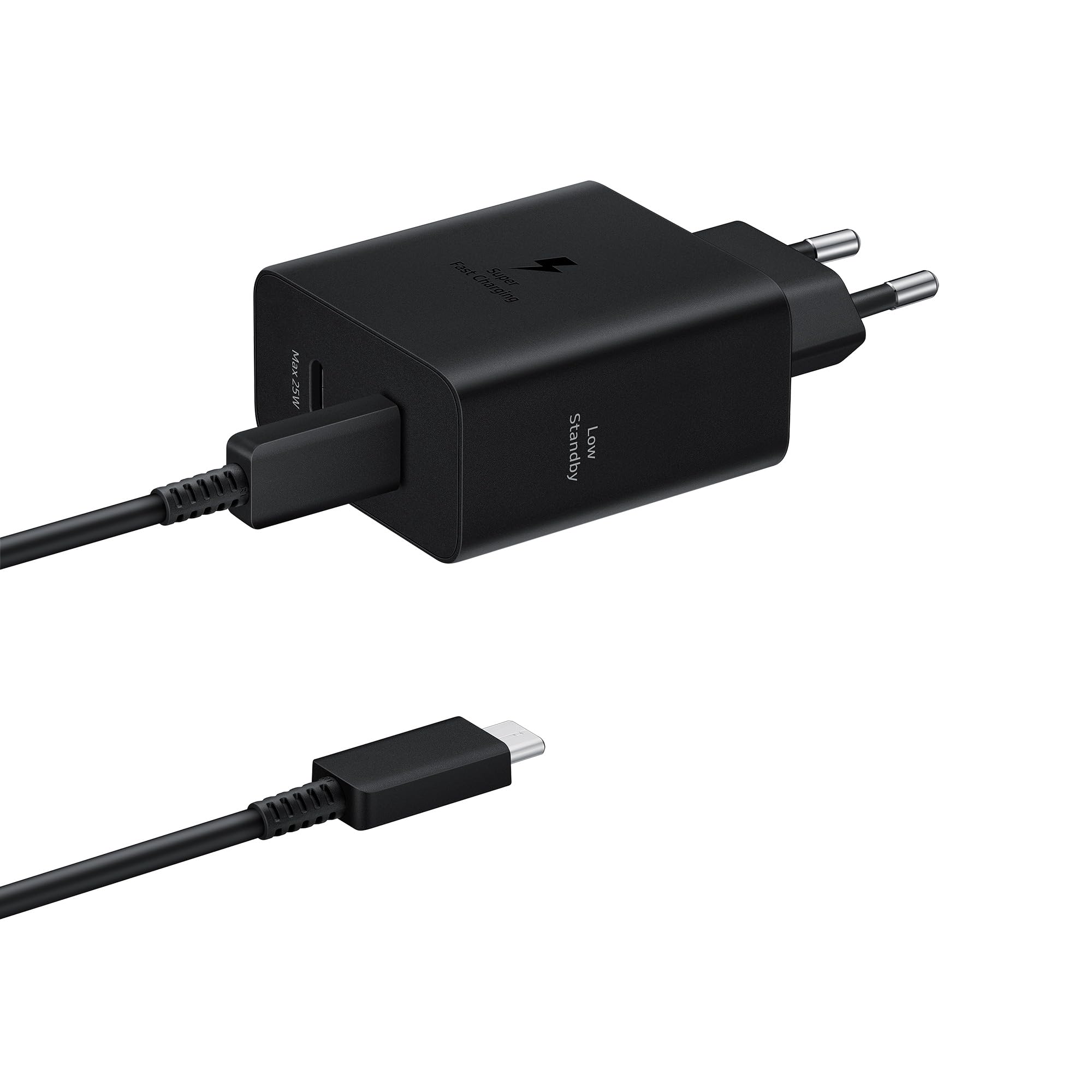 Samsung USB-C Duo Schnelllader T5020 50W mit 5A USB-C zu USB-C Kabel Schnelllade-Gerät