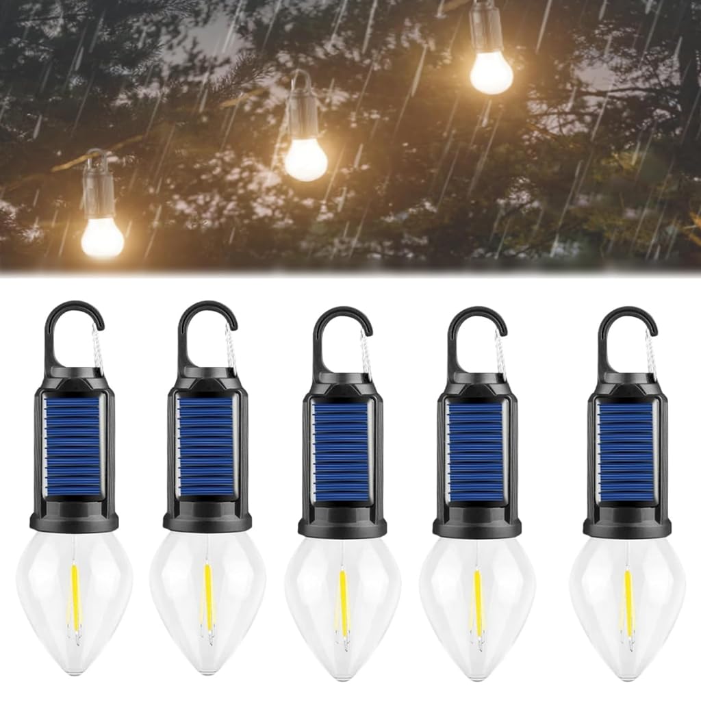 Akumulatorowe lampy wiszące LED z regulowaną jasnością do aktywności na świeżym powietrzu