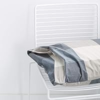 Vista 7 de SUSYBAO Juego de funda de edredón a cuadros azules, tamaño Queen, 100% algodón lavado, juego de funda de edredón de 3 piezas, 1 funda de edredón