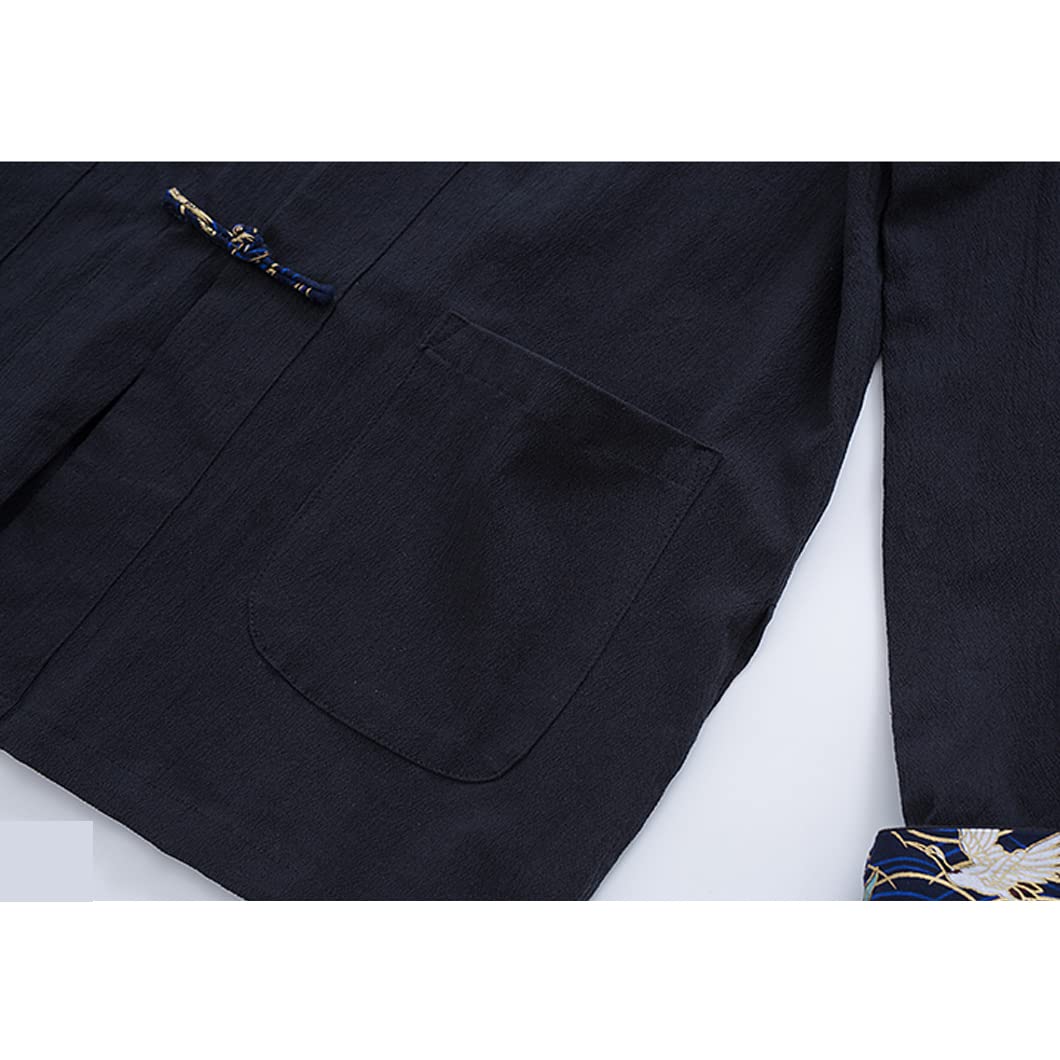 Lose großer Tai Chi Uniform Baumwollwäsche Chinesische traditionelle Kleidung Tang Anzug Männer Kampfkunst Jacke Kung Fu Uniform atmungsaktiv