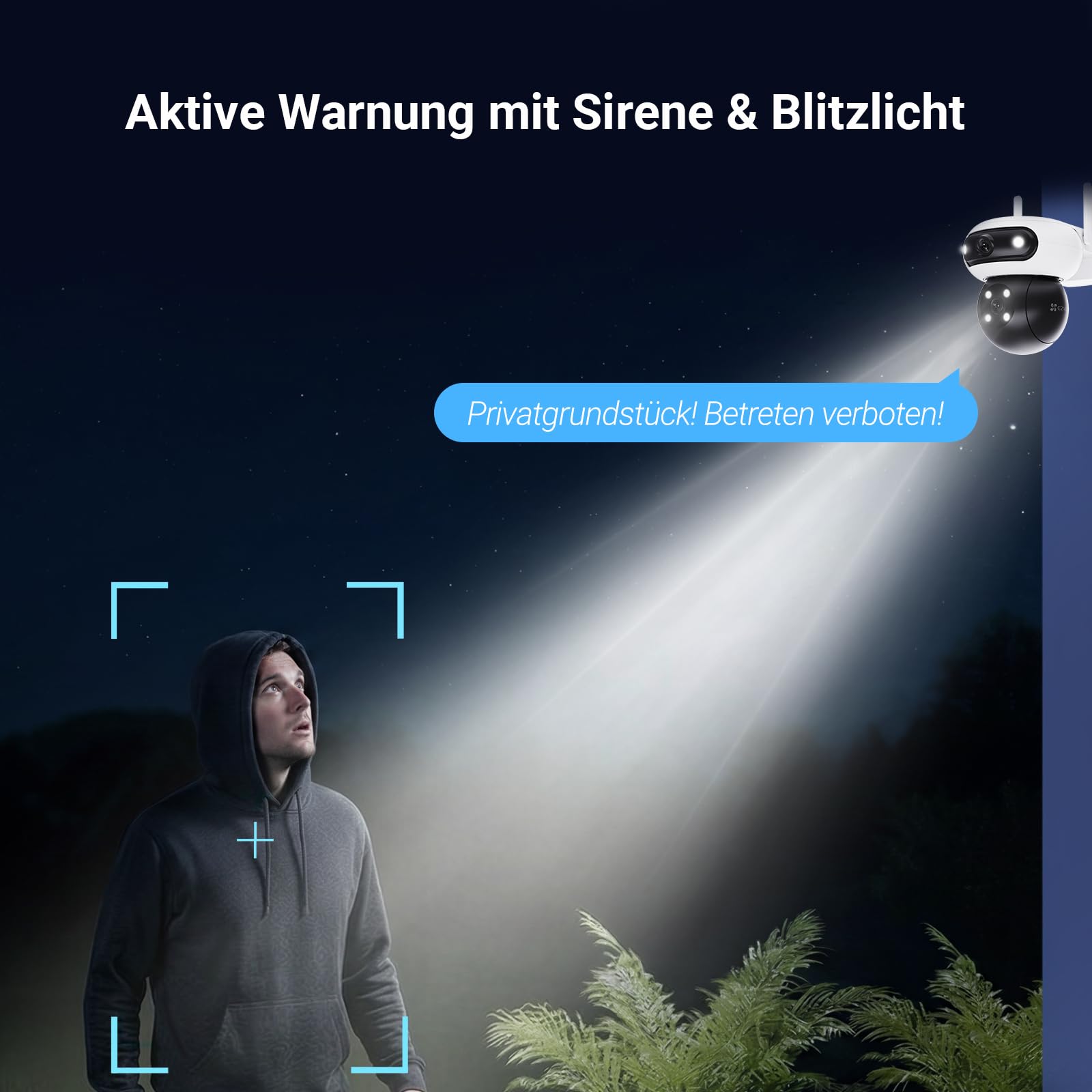 EZVIZ 3K+3K Akku Überwachungskamera Aussen mit 8W Solarpanel CB90 Dual | Dual-Objektiv, 10400mAh Batterie, Auto-Tracking, Farbnachtsicht, Personen/Fahrzeugerkennung, Zwei-Wege-Audio, Ohne Abo