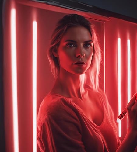 Miniatura 7 de The Wand  Terapia de luz roja para cara y cuello  Dispositivo de varita facial para rejuvenecimiento de la piel, apretar, reducir arrugas,