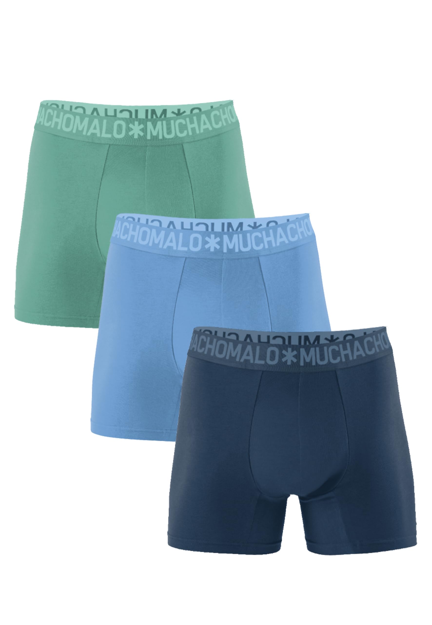 Muchachomalo Boxer da Uomo, Intimo Uniti, Bambù, da Uomo, Multipack 3 Pezzi, Boxers Taglio Classico per il Comfort, con Cintura Elastica