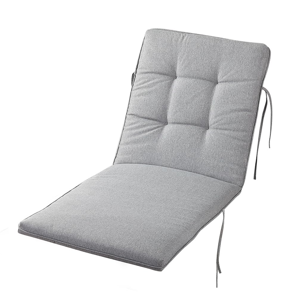 DHYGOTFUR Outdoor Chaise Cushion 23 in x 77 in Weather-Proof Rain-Proof Fade Resistant Patio Cushion for Chaise Lounger