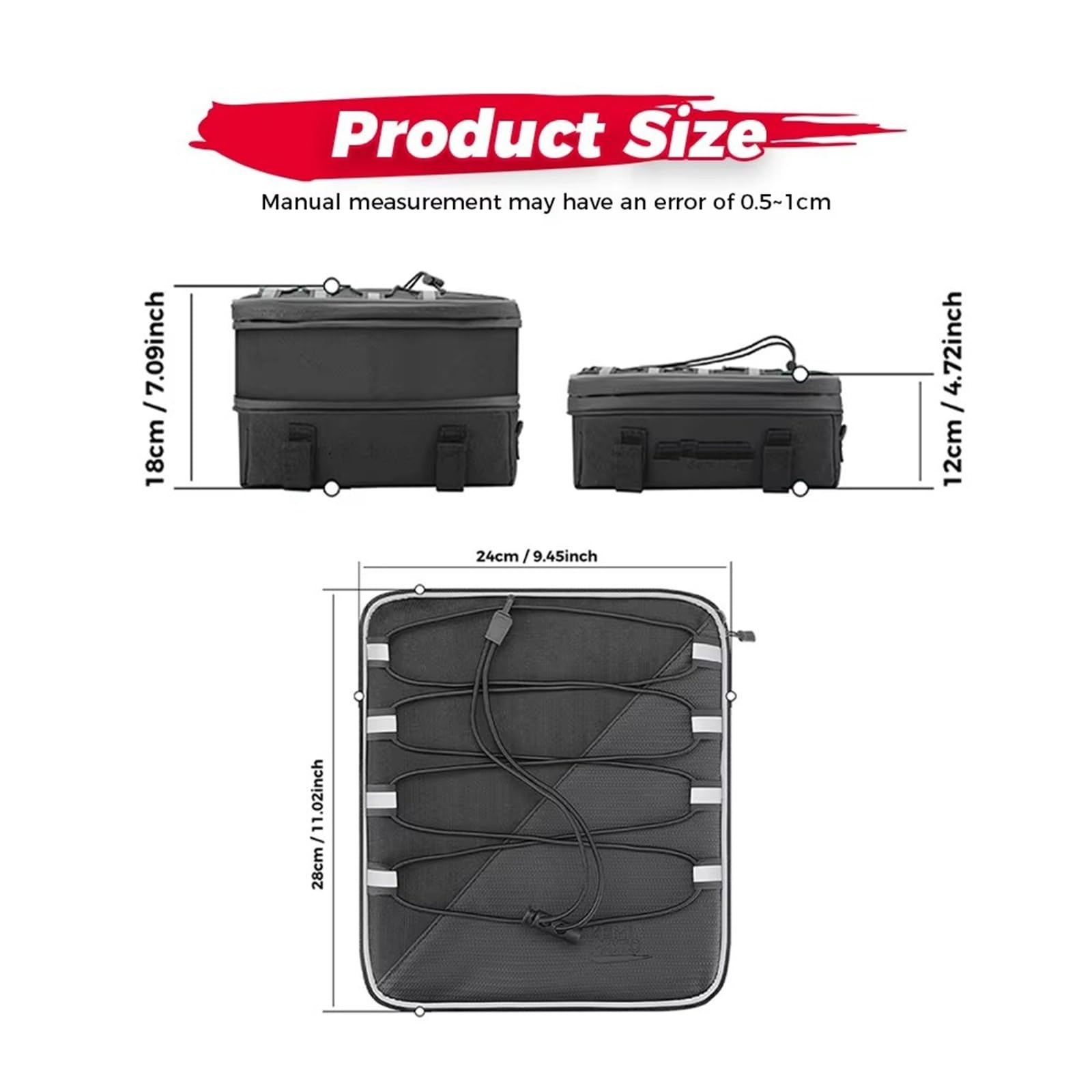 Viaje Moto Bolsa Trasera Para R1300GS Bolsa Protectora Maleta Superior Kit Herramientas Impermeable Para R 1300 GS Para R1300 Y ADV 2023-2024