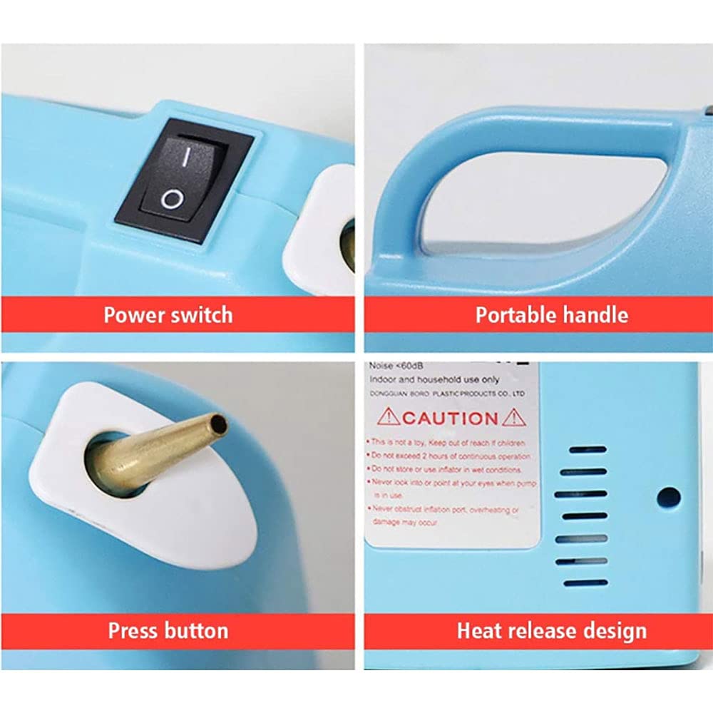 Gonfiatore elettrico WirelessAir portatile a palloncino lungo Pump Pompa elettrica wireless per palloncini, pompa a palloncino rotante ricaricabile usata per la decorazione di matrimoni del festival del partito