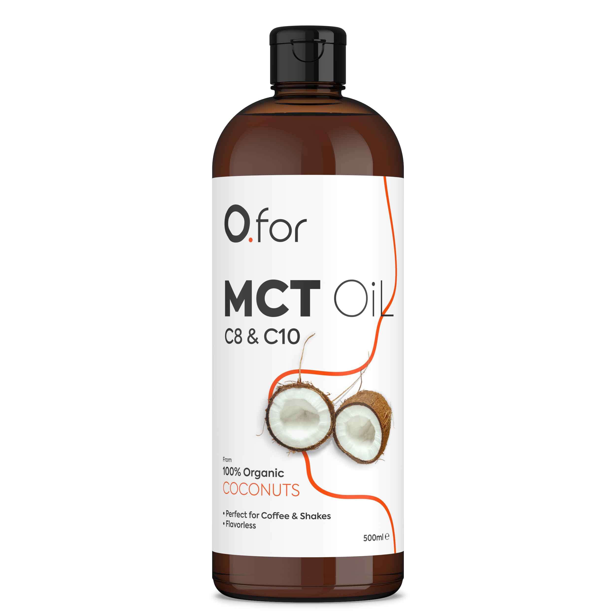 Ofor C8 & C10 MCT Oil (Coconut) 500 ml - Cold-Pressed Extraction from 100% Pure Coconuts - It's keto, vegan-friendly, and gluten-free - Trusted MCT Oil for bulletproof coffee, shakes, and salads-image-22