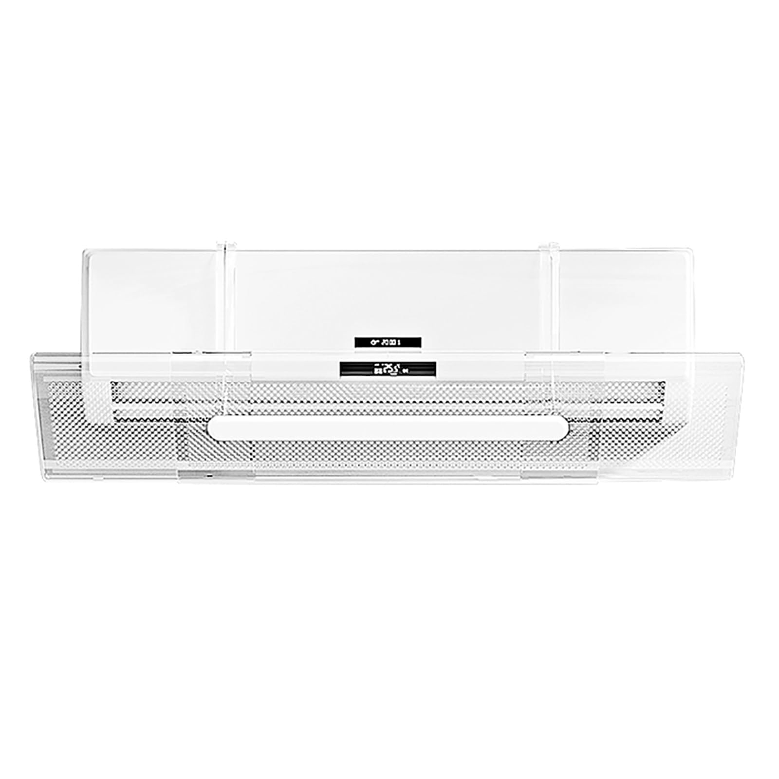 THE WHITE SHOP Transparent and Retractable Air Conditioning Wind Deflector Central Air Conditioning Windshield Anti-Direct Blow Baffle Bedroom,Living Room,Four Seasons Universal (Transparent 53~95cm)