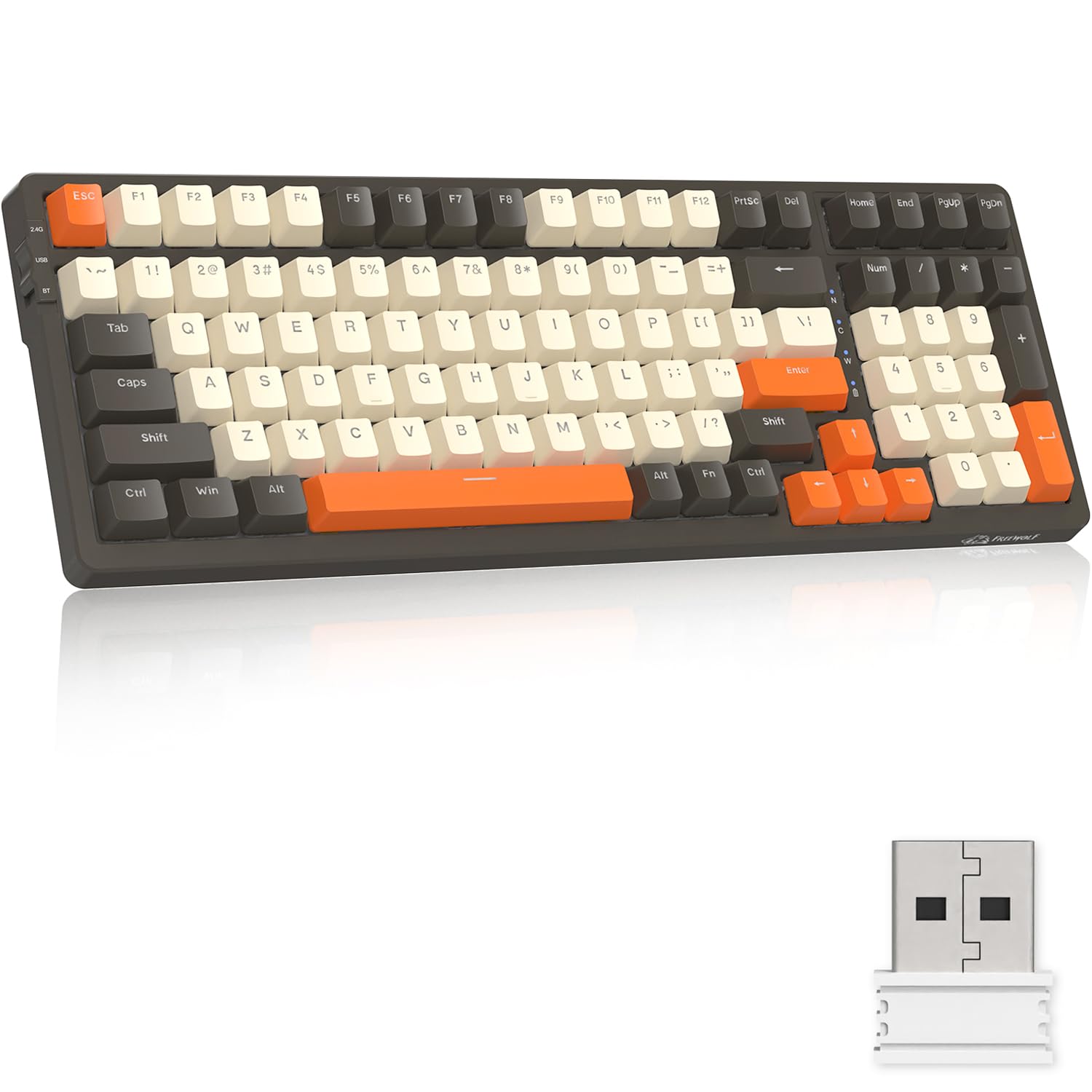 MAGIC-REFINER 108キー ゲーミングキーボード Amazon | MAGIC-REFINERメカニカルキーボード、ワイヤレスBluetooth5.0